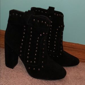 Black studded boots